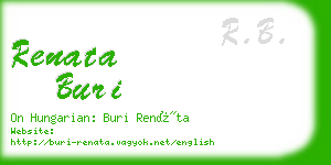 renata buri business card